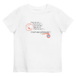 "C’est un roc ! … c’est un pic ! … c’est un cap ! Que dis-je, c’est un cap ? … C’est une péninsule !" Tee-shirt éco-friendly enfant – Image 2