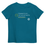 "L’Humanité est… est une entreprise surhumaine." Tee-shirt éco-friendly enfant – Image 5