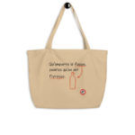 "Qu’importe le flacon, pourvu qu’on ait l’ivresse." Shopping bag éco-friendly – Image 2