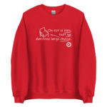 "On est si bien, tout nu dans une large chaise." Sweatshirt