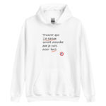 "Prouver que j’ai raison serait accorder que je puis avoir tort." Sweat à capuche – Image 4