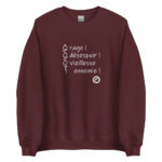 "Ô rage ! Ô désespoir ! Ô vieillesse ennemie !" Sweatshirt – Image 7