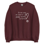 "Je me sens un cœur à aimer toute la terre." Sweatshirt – Image 7