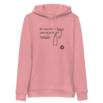 "Qu’importe le flacon, pourvu qu’on ait l’ivresse." Sweat à capuche éco-friendly