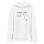 "Qu’importe le flacon, pourvu qu’on ait l’ivresse." Sweat à capuche éco-friendly – Image 4