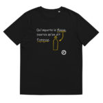 "Qu’importe le flacon, pourvu qu’on ait l’ivresse." Tee-shirt éco-friendly – Image 3