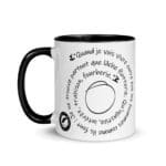 "Quand je vois vivre entre eux les hommes…" Mug coloré – Image 3