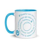 "Quand je vois vivre entre eux les hommes…" Mug coloré