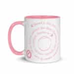 "Quand je vois vivre entre eux les hommes…" Mug coloré – Image 5