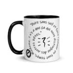 "Boire sans soif et faire l’amour en tout temps…" Mug coloré – Image 3