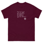 "Pour qui sont ces serpents qui sifflent sur vos têtes ?" Tee-shirt – Image 7