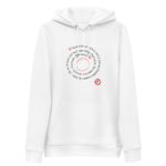 "Quand je vois vivre entre eux les hommes…" Sweat à capuche éco-friendly – Image 4