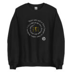 "Boire sans soif et faire l’amour en tout temps…" Sweatshirt – Image 3