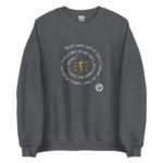 "Boire sans soif et faire l’amour en tout temps…" Sweatshirt – Image 4